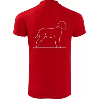 Pánská košile Lagotto romagnolo stojící - Polokošile Victory sportovní (dresovina) - M ( Červená )