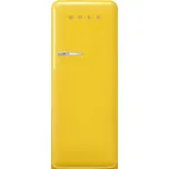 Smeg Chladnička s integrovaným mrazákem 50's Retro Styl, 244l/26l otvírání pravé, FAB28, žlutá FAB28RYW6