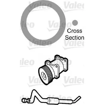 Chladič motoru Těsnění, potrubí chladiva VALEO 509755