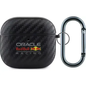 Pouzdro na mobilní telefon Red Bull PU Karbonové Pouzdro pro AirPods 4 Black