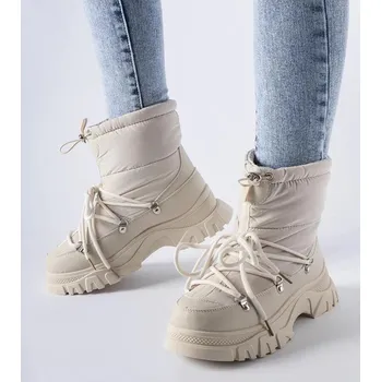 Dívčí sněhule Sněhule Solea béžové zateplené, 37 i240_205833_2:37