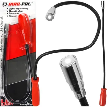 Magnetický držák 61cm, ohebný s LED světlem MAR-POL