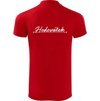 Pánská košile Staročeština - Hodoválek - Ten kdo rád chodí po hostinách - Polokošile Victory sportovní (dresovina) - 2XL ( Červená )