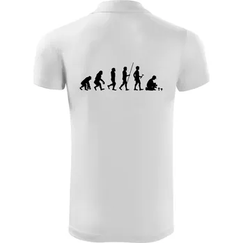 Pánská košile Evoluce houbař muž - Polokošile Victory sportovní (dresovina) - M ( Bílá )