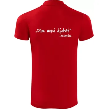 Pánská košile Stavíme svépomoci - Dům musí dýchat - Polokošile Victory sportovní (dresovina) - 3XL ( Červená )
