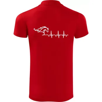 Pánská košile Hlava koně EKG - Polokošile Victory sportovní (dresovina) - S ( Červená )
