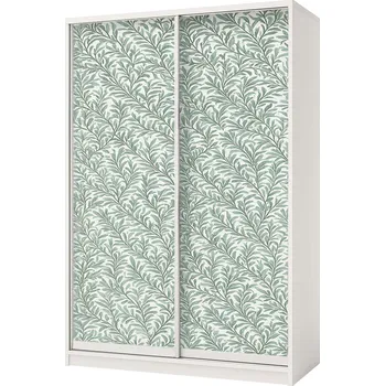 Šatní skříň Skříň Rim-Veneziano 2D 1.6 m bílá s fasádami fototisk F2001