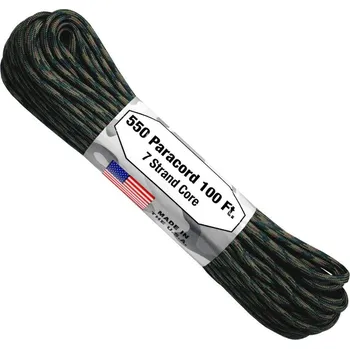 Vybavení pro přežití ARM 550 PARACORD 100' Woodland Camo C04-WOODLAND CAMO