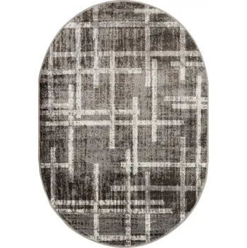 Koberec Kusový koberec Rave ovál 24009 199 šedý Varianta: 120x170 cm ovál