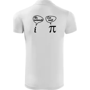 Pánská košile Be rational! Get real! - Polokošile Victory sportovní (dresovina) - XL ( Bílá )