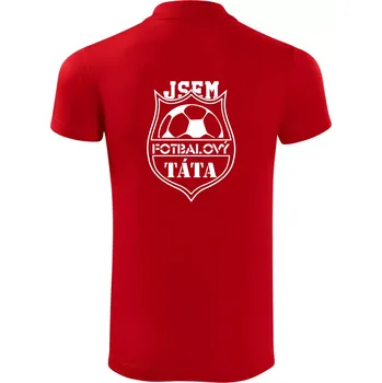 Pánská košile Jsem Fotbalový táta - Polokošile Victory sportovní (dresovina) - 3XL ( Červená )