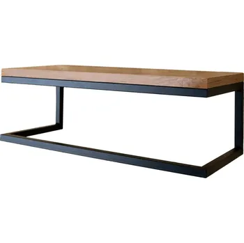 police YLD Police do koupelny FENERY 15 x 40 x 20 cm, kov + dřevo