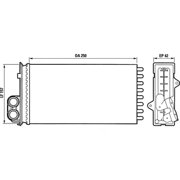 Výměník tepla Výměník tepla, vnitřní vytápění VALEO 883976