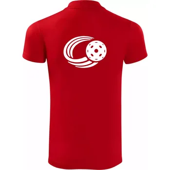 Pánská košile Florbal míček - Polokošile Victory sportovní (dresovina) - S ( Červená )