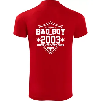 Pánská košile Bad boy since 2003 - Polokošile Victory sportovní (dresovina) - 2XL ( Červená )