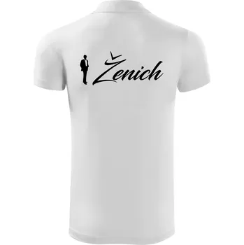 Pánská košile Ženich psací - Polokošile Victory sportovní (dresovina) - M ( Bílá )