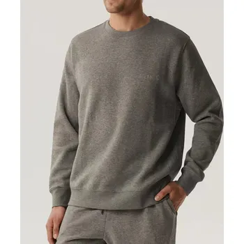 Pánská mikina Atlantic pánská mikina s půlkruhovým výstřihem, tmavě melanžově šedá L i384_95101523