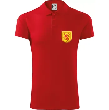 Pánská košile Skotský lev - prso - Polokošile Victory sportovní (dresovina) - M ( Červená )