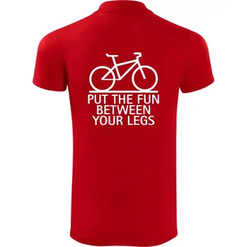 Pánská košile Put the fun between your legs - Polokošile Victory sportovní (dresovina) - 2XL ( Červená )