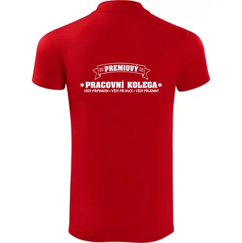 Pánská košile Prémiový pracovní kolega - Polokošile Victory sportovní (dresovina) - XL ( Červená )