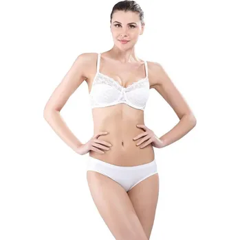 Kalhotky Bezešvé dámské kalhotky s nízkým pasem- bílá, bílá M i10_P75347_1:2021_2:91_