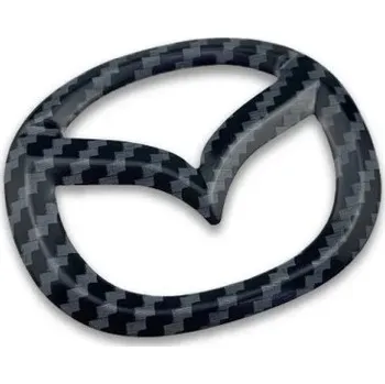 Karbonový emblém ABS středová nálepka na volant Dekorace interiéru pro Mazda MX-5 2 3 5 6 CX-3 CX-5 CX-7 CX-8 RX-8 Axela