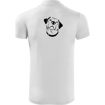 Pánská košile Labrador obrys - Polokošile Victory sportovní (dresovina) - 3XL ( Bílá )