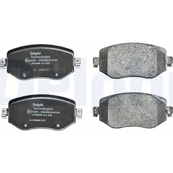 Brzdová destička Sada brzdových destiček, kotoučová brzda DELPHI LP3306