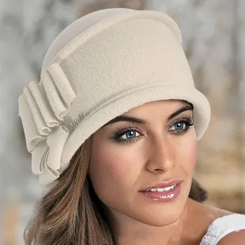 Čepice Krumlovanka Dámská krémová čepice 100%vlna Woolmark W-0310/452