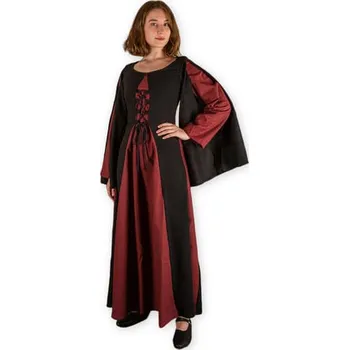 Karnevalový kostým Mytholon Středověké šaty Judit - červeno-černé, velikost XL