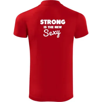 Pánská košile Síla je sexy - Polokošile Victory sportovní (dresovina) - 2XL ( Červená )