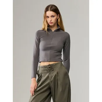 Dámská móda Flísová mikina - L - House - tmavošedý - 317HG-90X