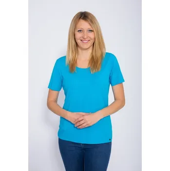 Pánské tričko Tričko krátký rukáv HAFIKA sytý tyrkys XL