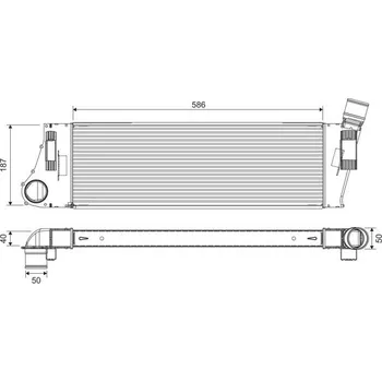 Chladič motoru Chladič turba VALEO 818727