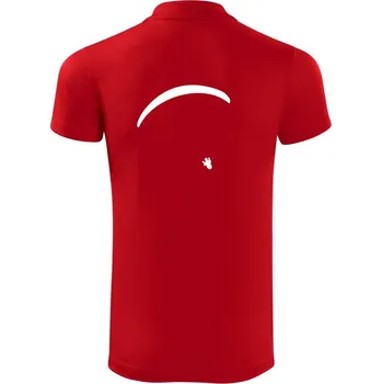 Pánská košile Obrys padáku velký - Polokošile Victory sportovní (dresovina) - XL ( Červená )