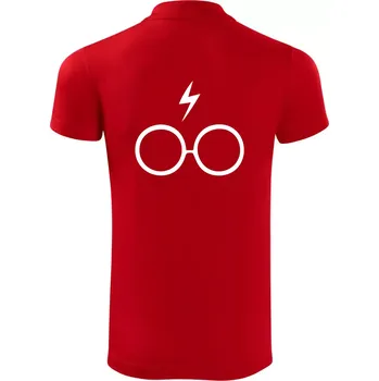 Pánská košile Harry - Brýle - Polokošile Victory sportovní (dresovina) - L ( Červená )