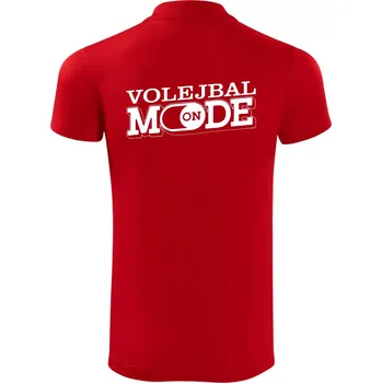 Pánská košile Volejbal mode - Polokošile Victory sportovní (dresovina) - M ( Červená )