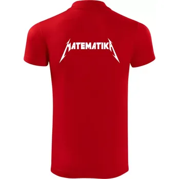 Pánská košile Matematika rock logo - Polokošile Victory sportovní (dresovina) - XL ( Červená )