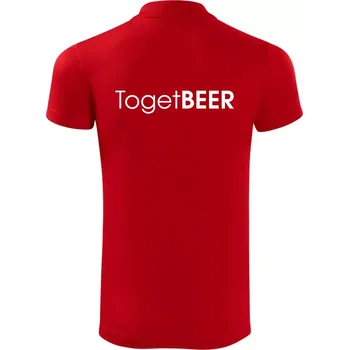 Pánská košile Pivní nápisy TogetBEER - Polokošile Victory sportovní (dresovina) - 3XL ( Červená )