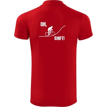 Pánská košile Oh shift - Polokošile Victory sportovní (dresovina) - L ( Červená )