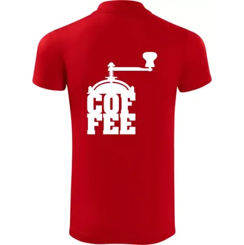 Pánská košile Coffee mlýnek - Polokošile Victory sportovní (dresovina) - S ( Červená )