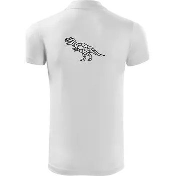 Pánská košile Tyranosaurus geometrie - Polokošile Victory sportovní (dresovina) - 3XL ( Bílá )