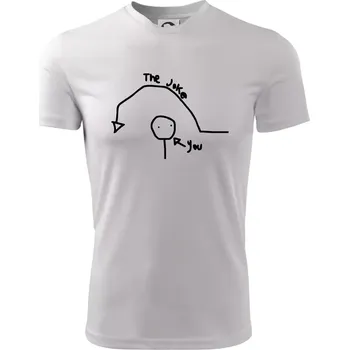 Chlapecké tričko Vtip a ty - Dětské triko sportovní (dresovina) - 122 cm/6 let ( Bílá )