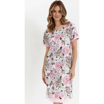 Dámské šaty Dámské domácí šaty bílo-růžové, XXL i10_P74552_2:138_