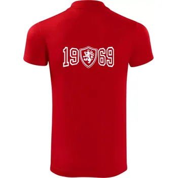 Pánská košile Narozeninový motiv - znak - 1969 - Polokošile Victory sportovní (dresovina) - XL ( Červená )