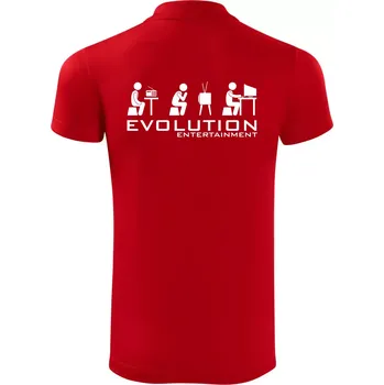 Pánská košile Evoluce zábavy - Polokošile Victory sportovní (dresovina) - 2XL ( Červená )
