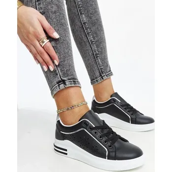 Dámské tenisky Solea Tenisky z eko kůže- žluté s flitry, 41 i240_207399_2:41