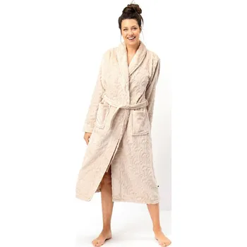 Dámský župan Dámský župan Key LGL světlé béžové, SVĚTLE BÉŽOVÁ S/M i170_LGL 605 S/M