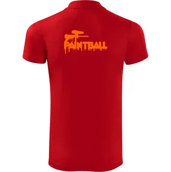 Pánská košile Paintball zbraň - Polokošile Victory sportovní (dresovina) - M ( Červená )