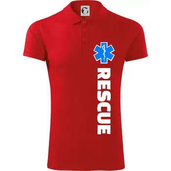 Pánská košile Rescue - pro záchranáře - Polokošile Victory sportovní (dresovina) - 3XL ( Červená )